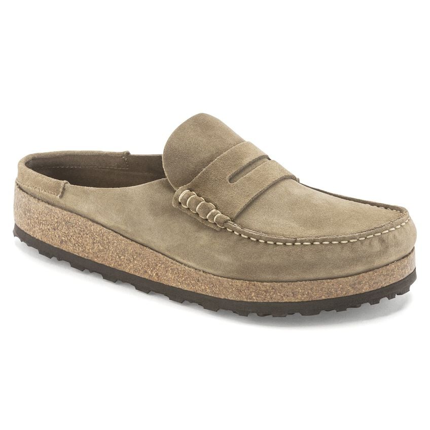 Birkenstock Naples Taupe,suede Leather-calz.s Uomo