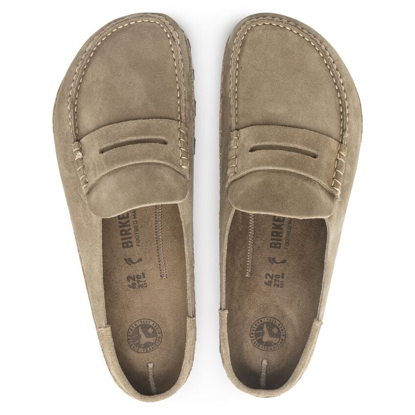 Birkenstock Naples Taupe,suede Leather-calz.s Men