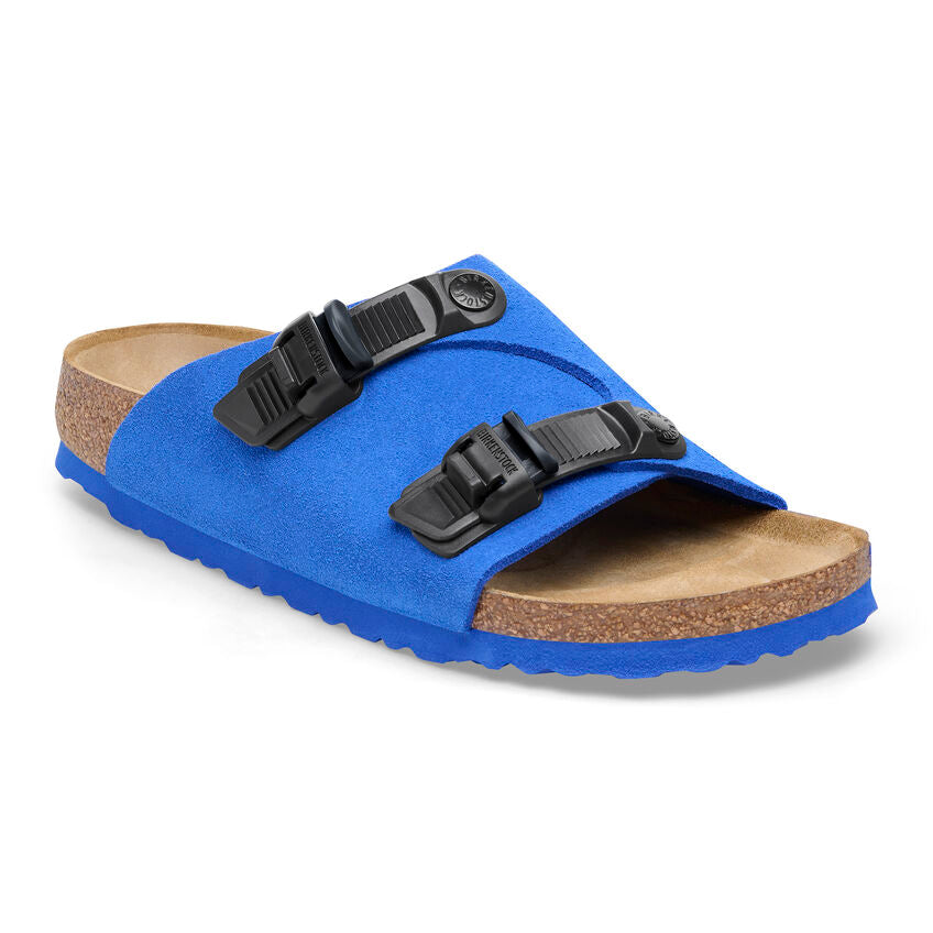 Birkenstock Zurich Tech Ultra Blue Suede Leather-narrow Fit Uomo