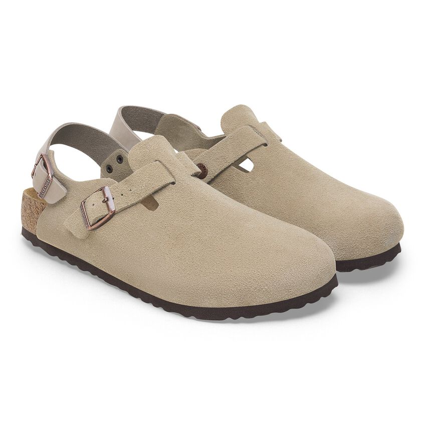 Birkenstock Tokio Taupe,suede Leather -men's calz.s