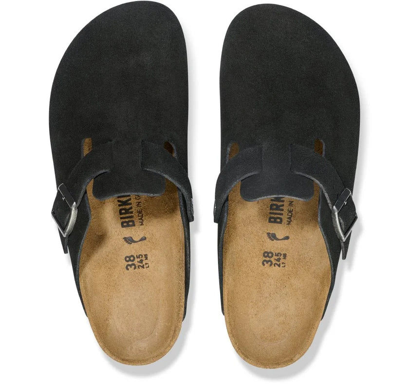 Birkenstock Boston Black,suede Leather-calz.s Men