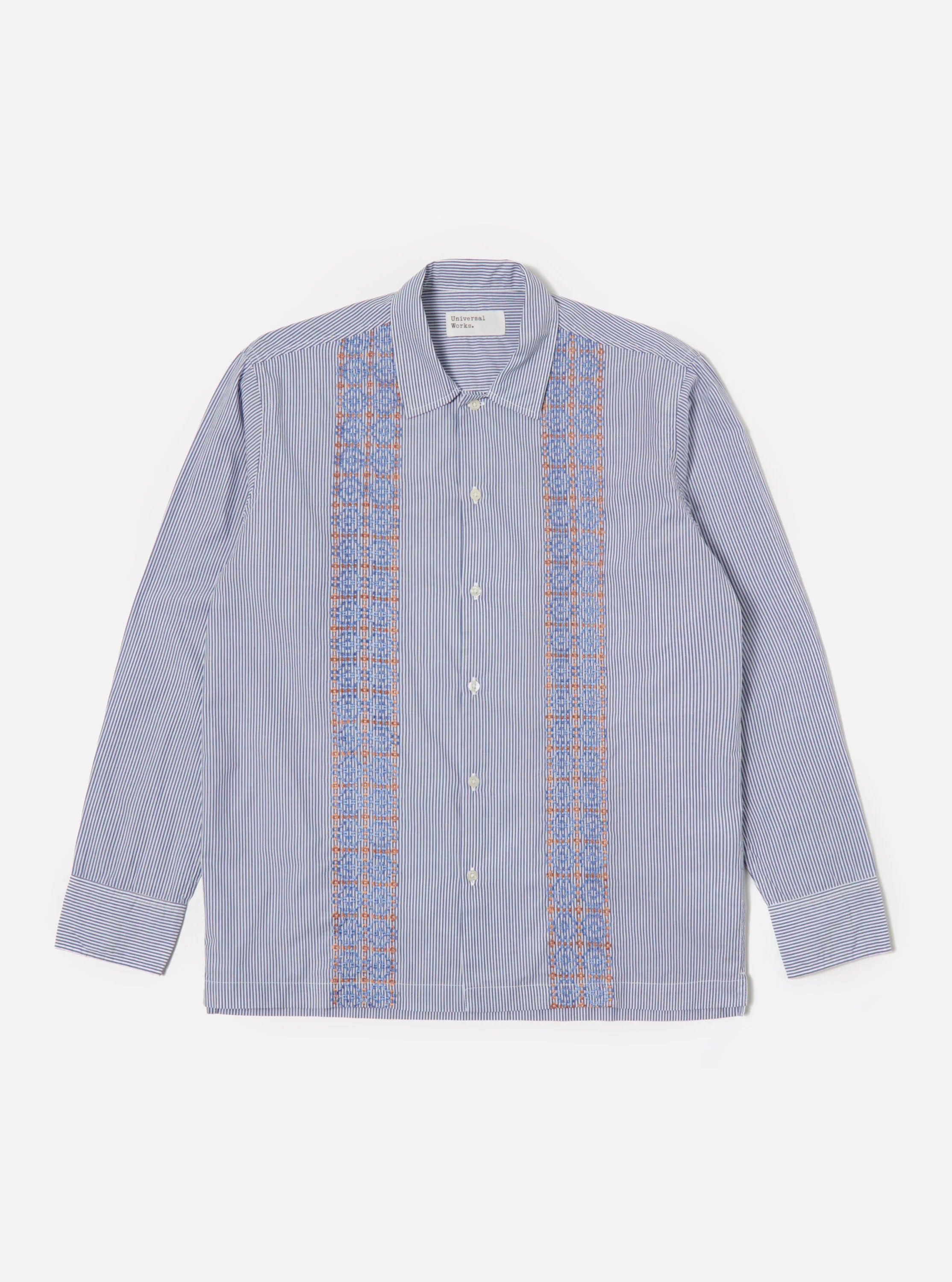 Universal Works Embroidered Shirt Classic Shirting Men