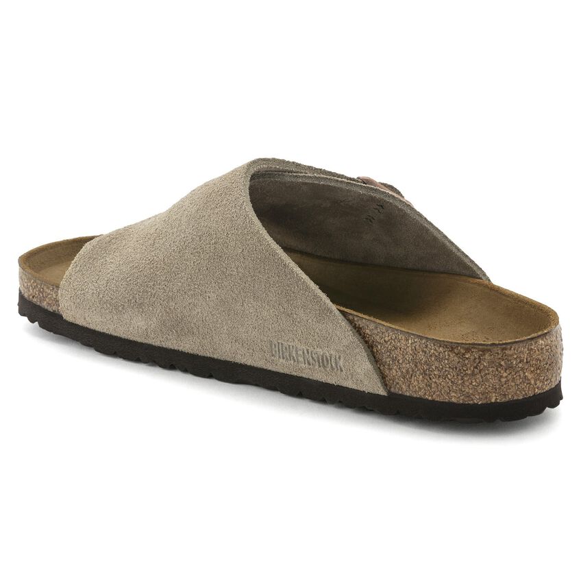 Birkenstock Zurich Taupe,suede Leather-calz.s Uomo