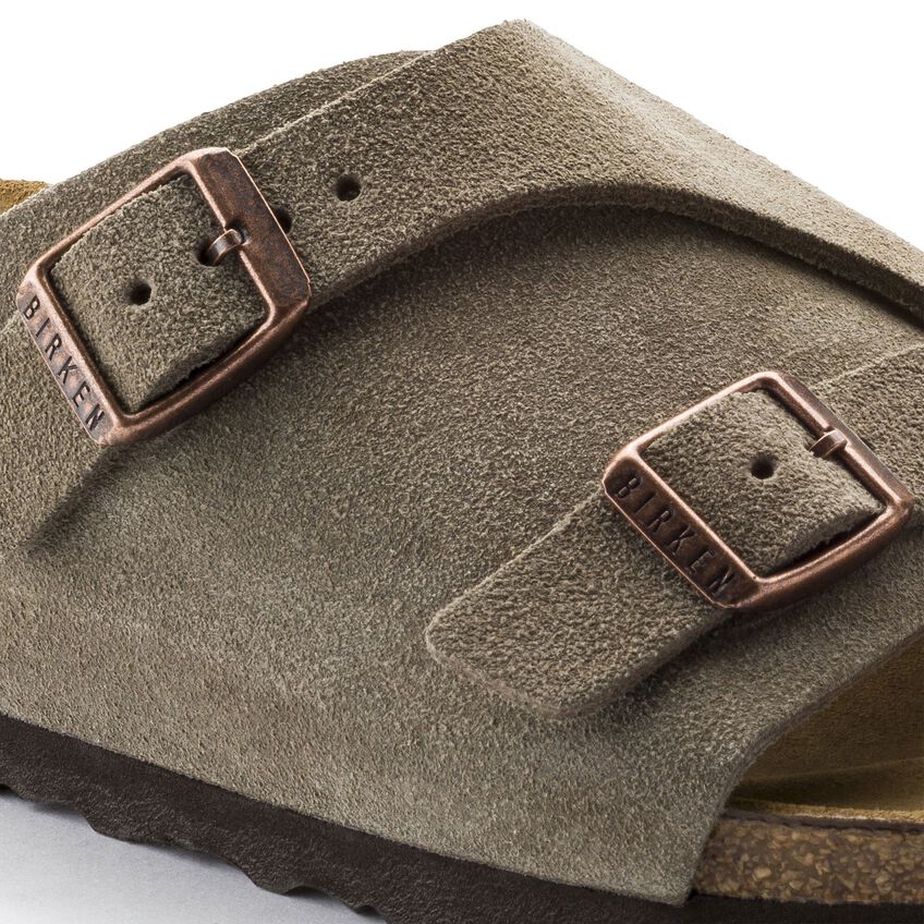 Birkenstock Zurich Taupe,suede Leather-calz.s Men