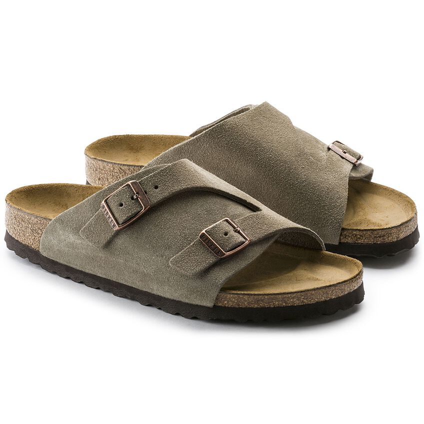 Birkenstock Zurich Taupe,suede Leather-calz.s Men