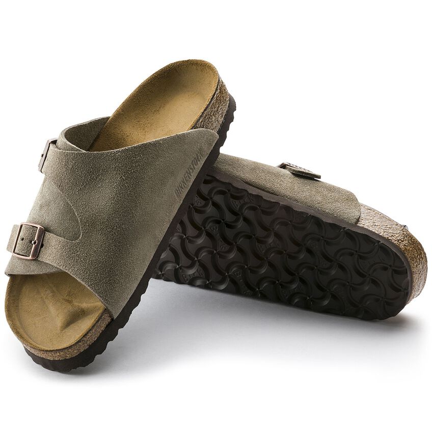 Birkenstock Zurich Taupe,suede Leather-calz.s Men