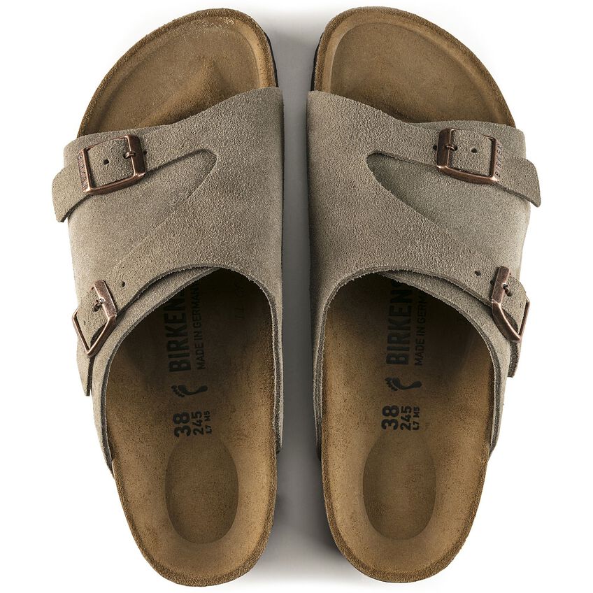 Birkenstock Zurich Taupe,suede Leather-calz.s Men