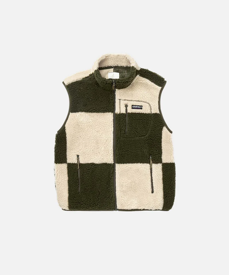 Gramicci Checkered Sherpa Vest Uomo