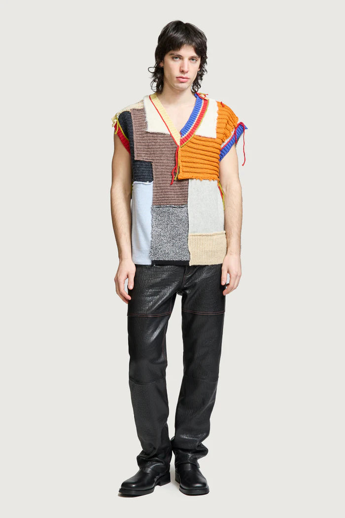 Paura Nabil Patchwork Gilet Uomo