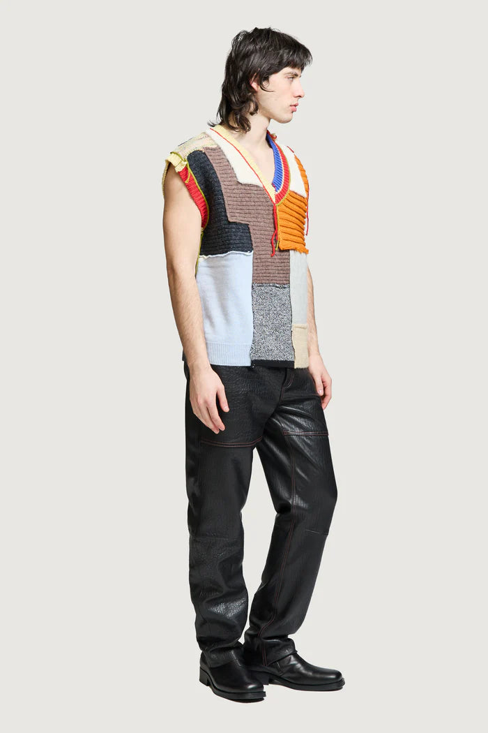 Paura Nabil Patchwork Gilet Uomo