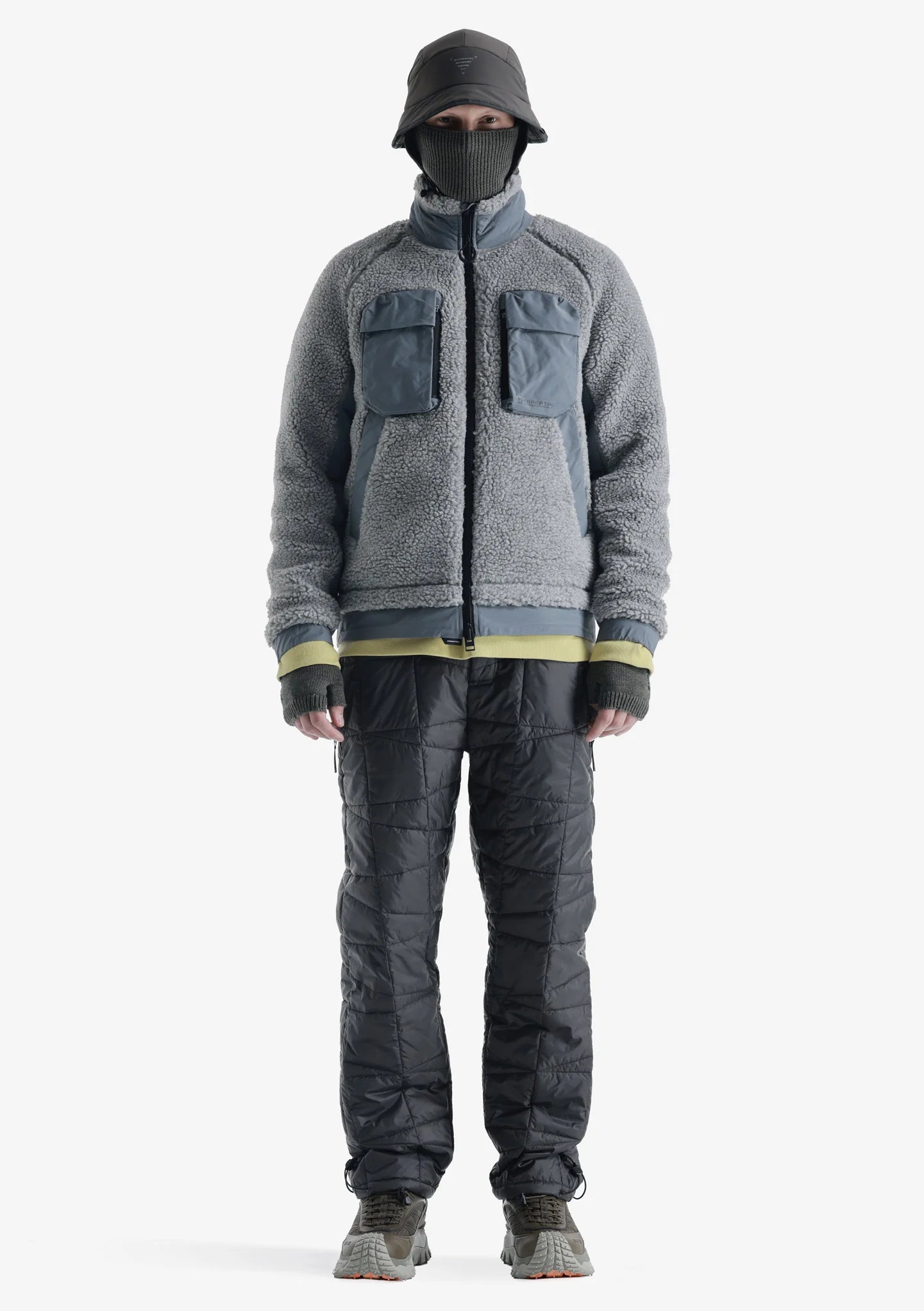 Krakatau Peebles Zip-up Sherpa Jacket Uomo