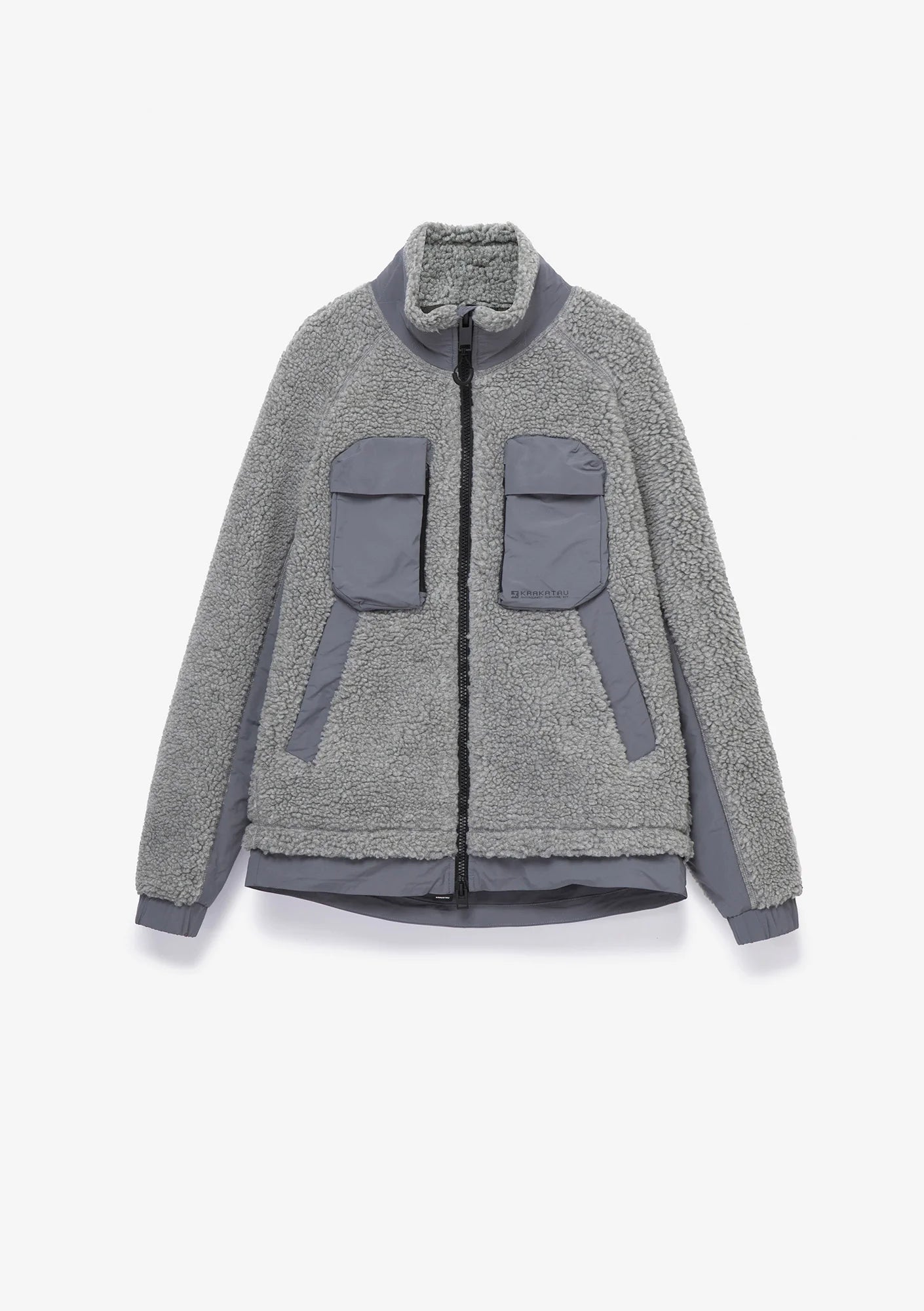 Krakatau Peebles Zip-up Sherpa Jacket Uomo