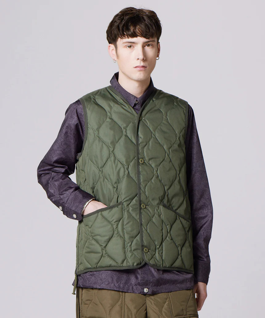 Taion Military Button V Ncek Down Vest Uomo