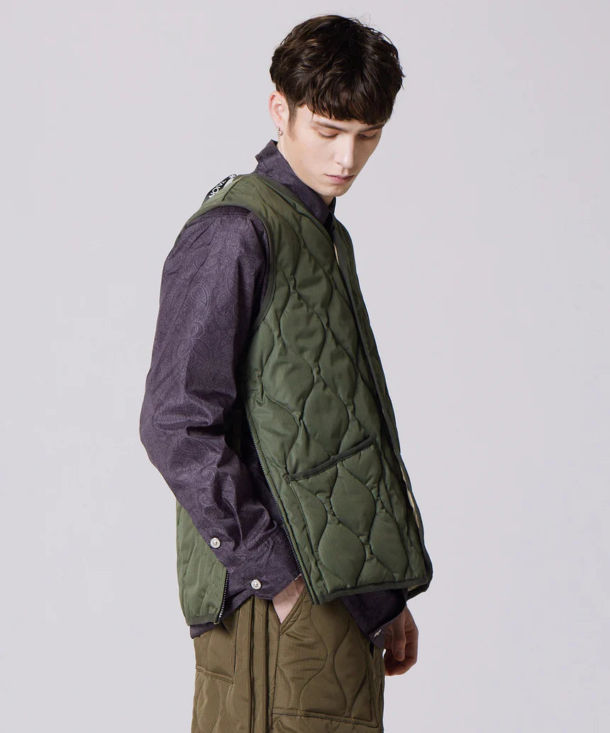 Taion Military Button V Ncek Down Vest Uomo