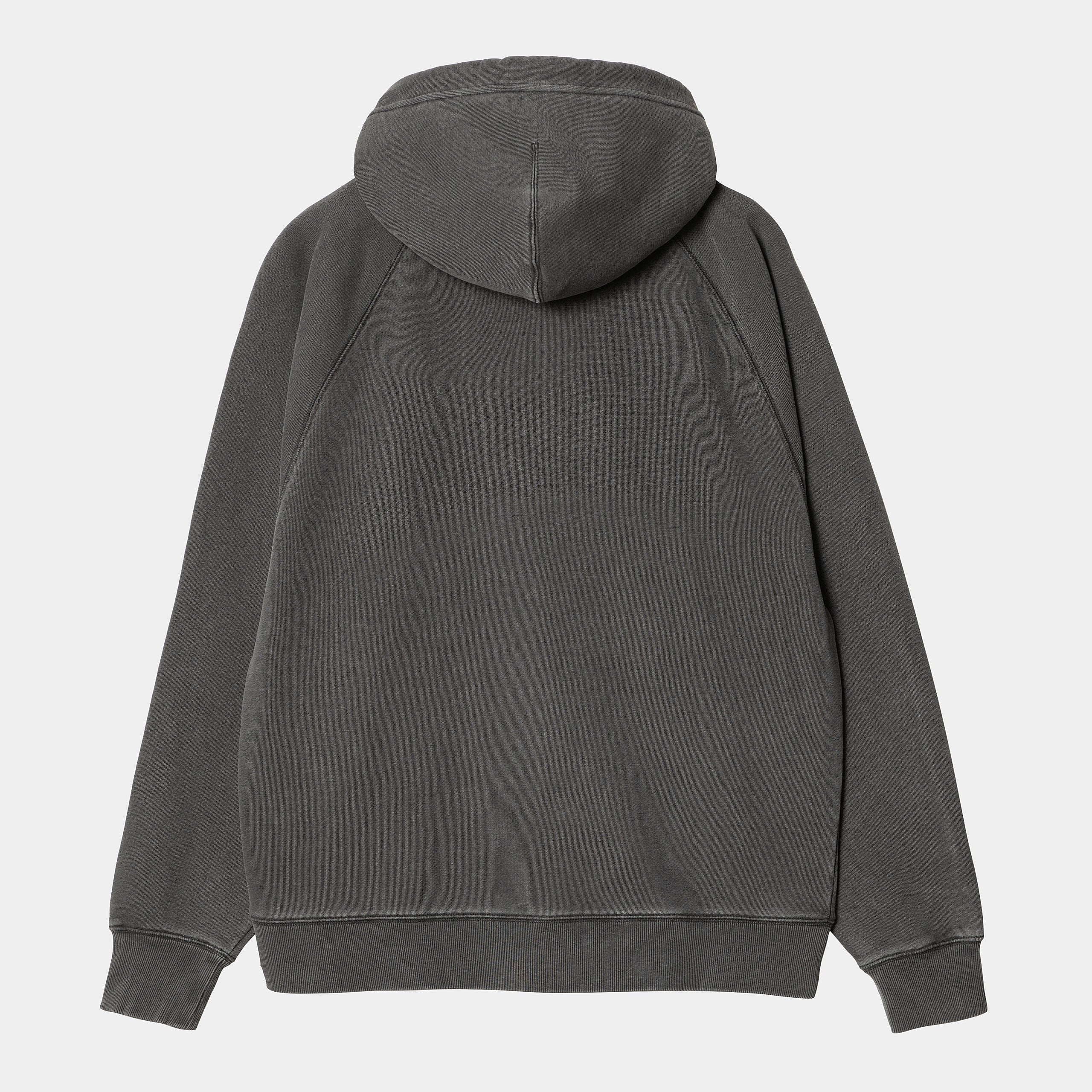 Men's Carhartt Wip Hooded Taos Jacket Cotton Sweat, 480 G/m² Flint Garment Dyed