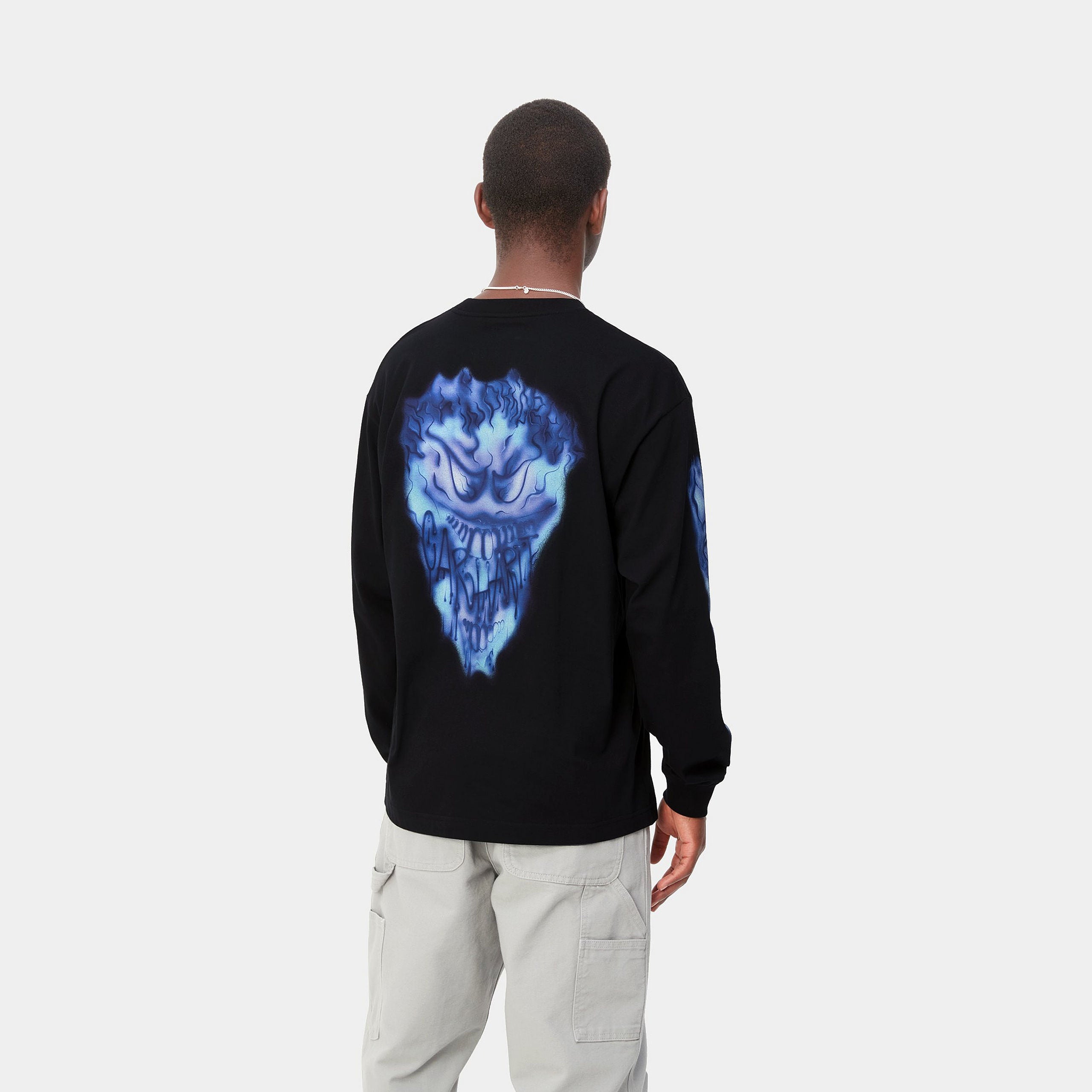Carhartt Wip L/s Babybrush Grin T-shirtorganic Cotton Single Jersey Uomo - 3