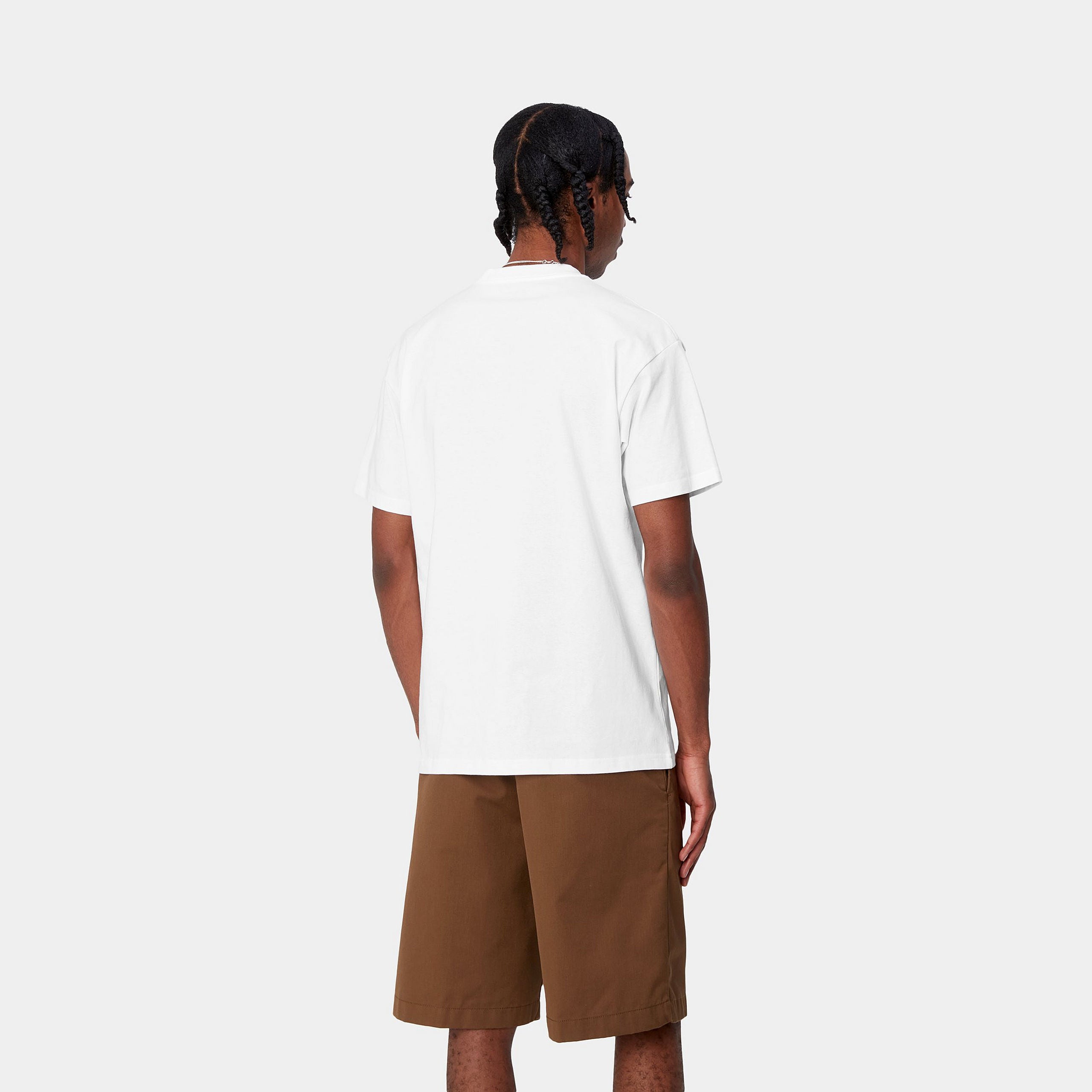 Carhartt Wip S/s Onyx T-shirt Organic Cotton Single Jersey, 210 G/m² White / Black -- Uomo - 2