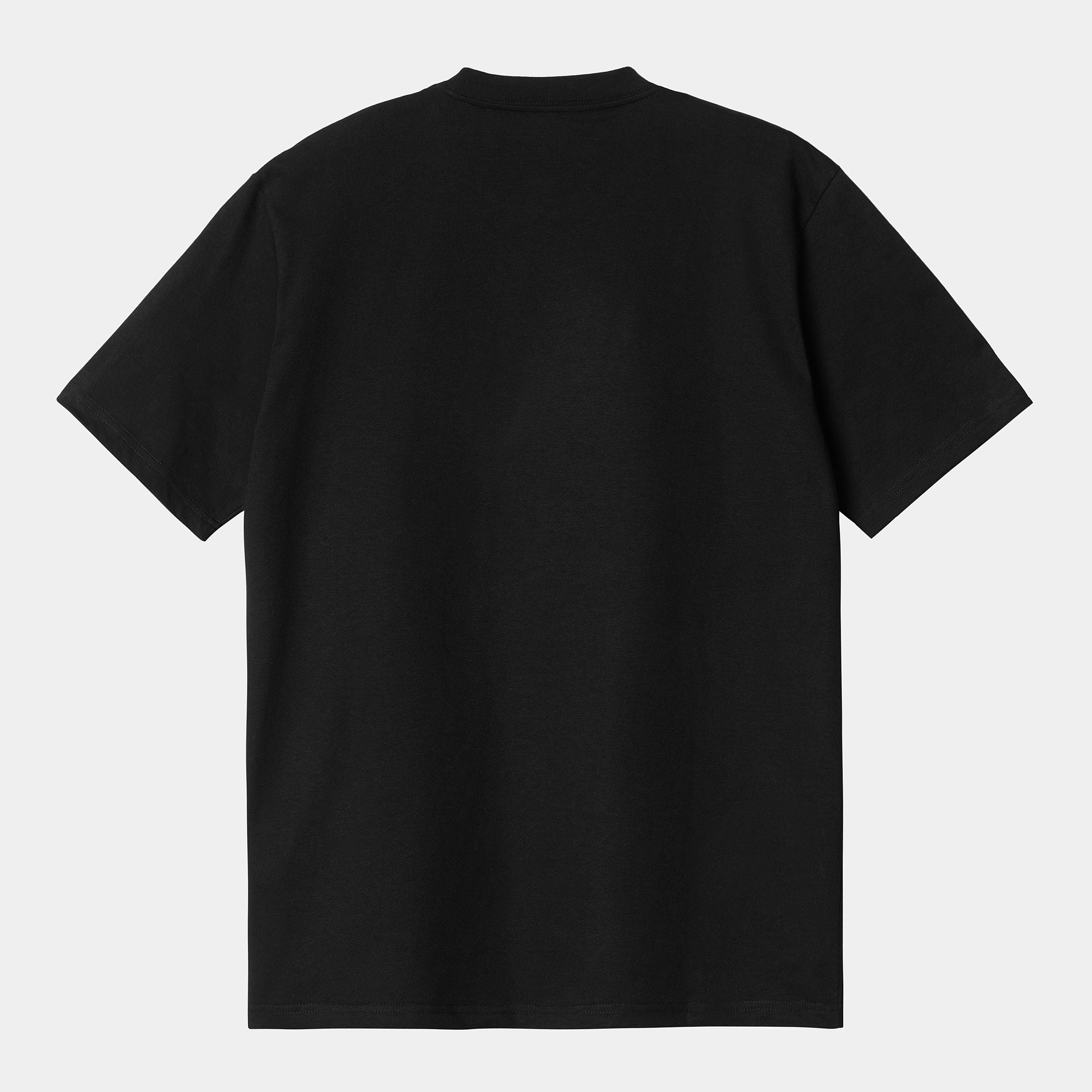 Carhartt Wip S/s Original Thought T-shirt Organic Cotton Single Jersey, 175 G/m² Blac Uomo - 5
