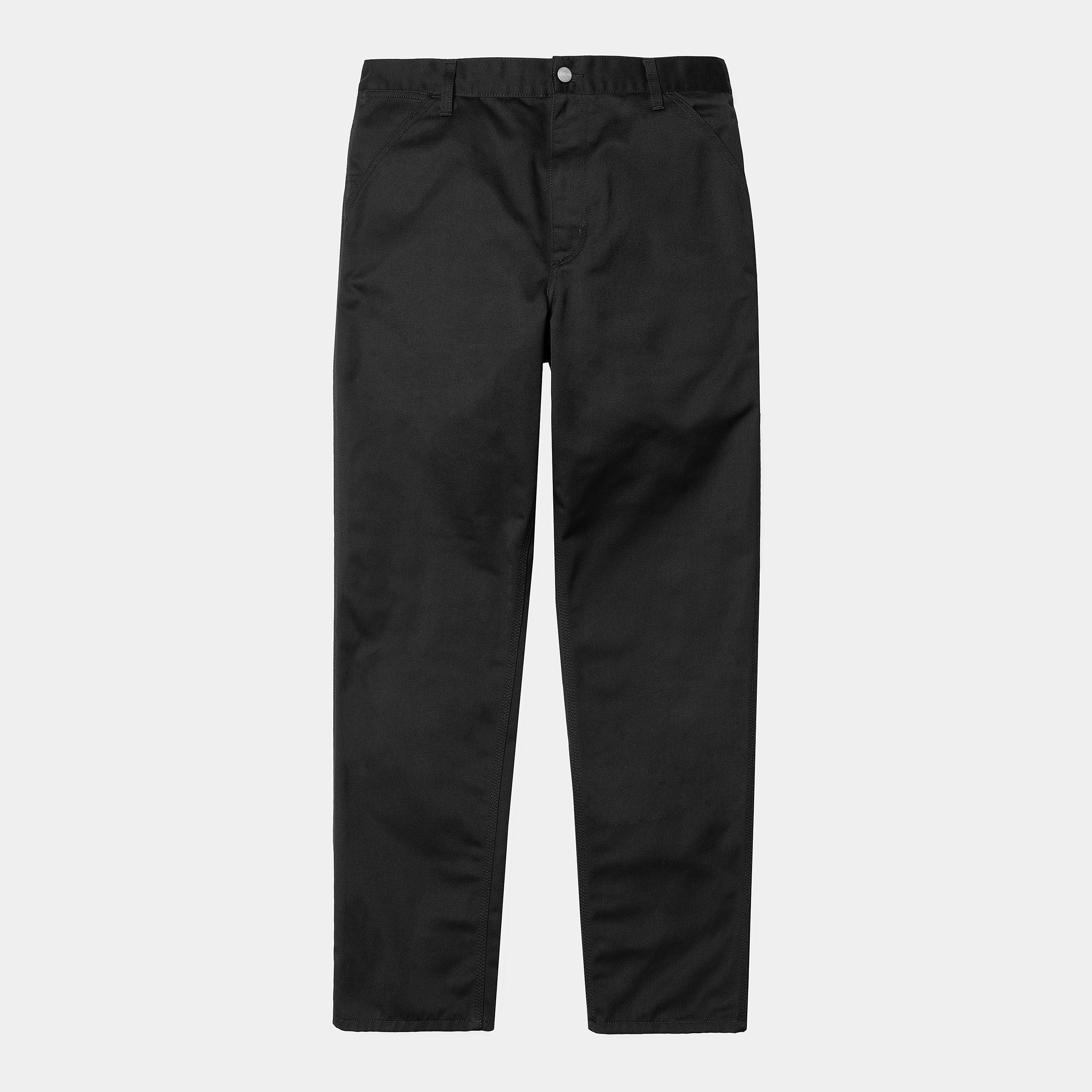 Carhartt Wip Simple Pant Polyester/cotton Denison Twill, 8.8 Oz Black Rinsed Uomo - 5