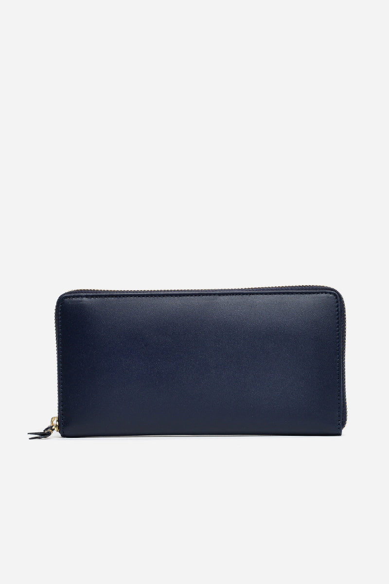 Comme Des Garcons Wallet Classic Leather Line Blue Unisex - 1