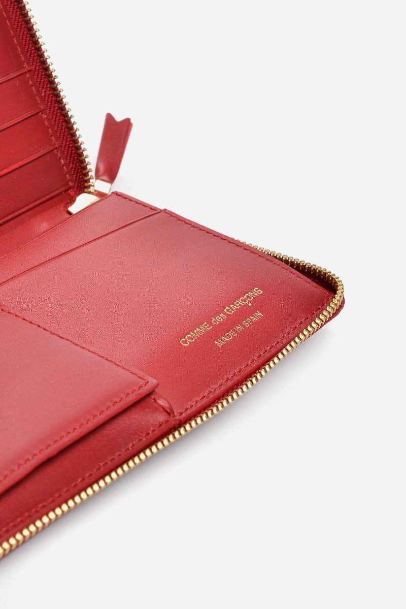 Comme Des Garcons Wallet Classic Leather Line Red Unisex - 5