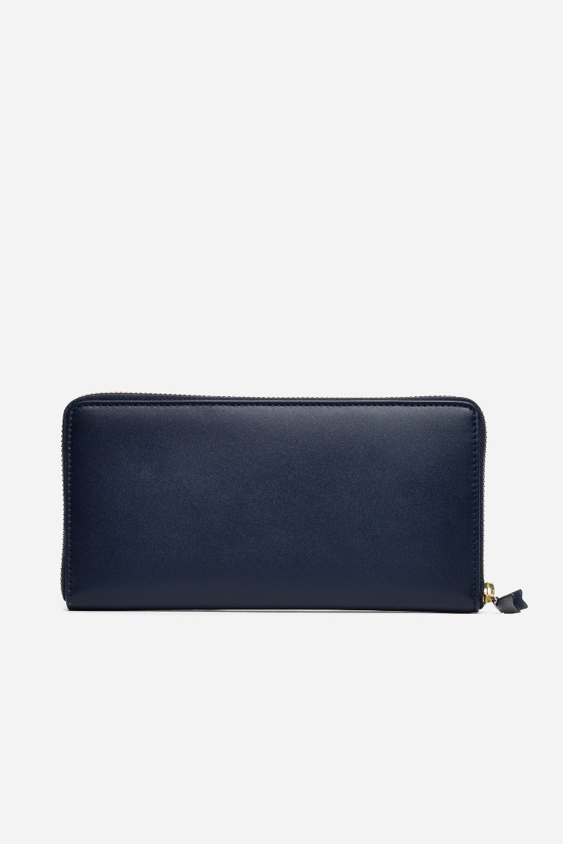 Comme Des Garcons Wallet Classic Leather Line Blue Unisex - 3