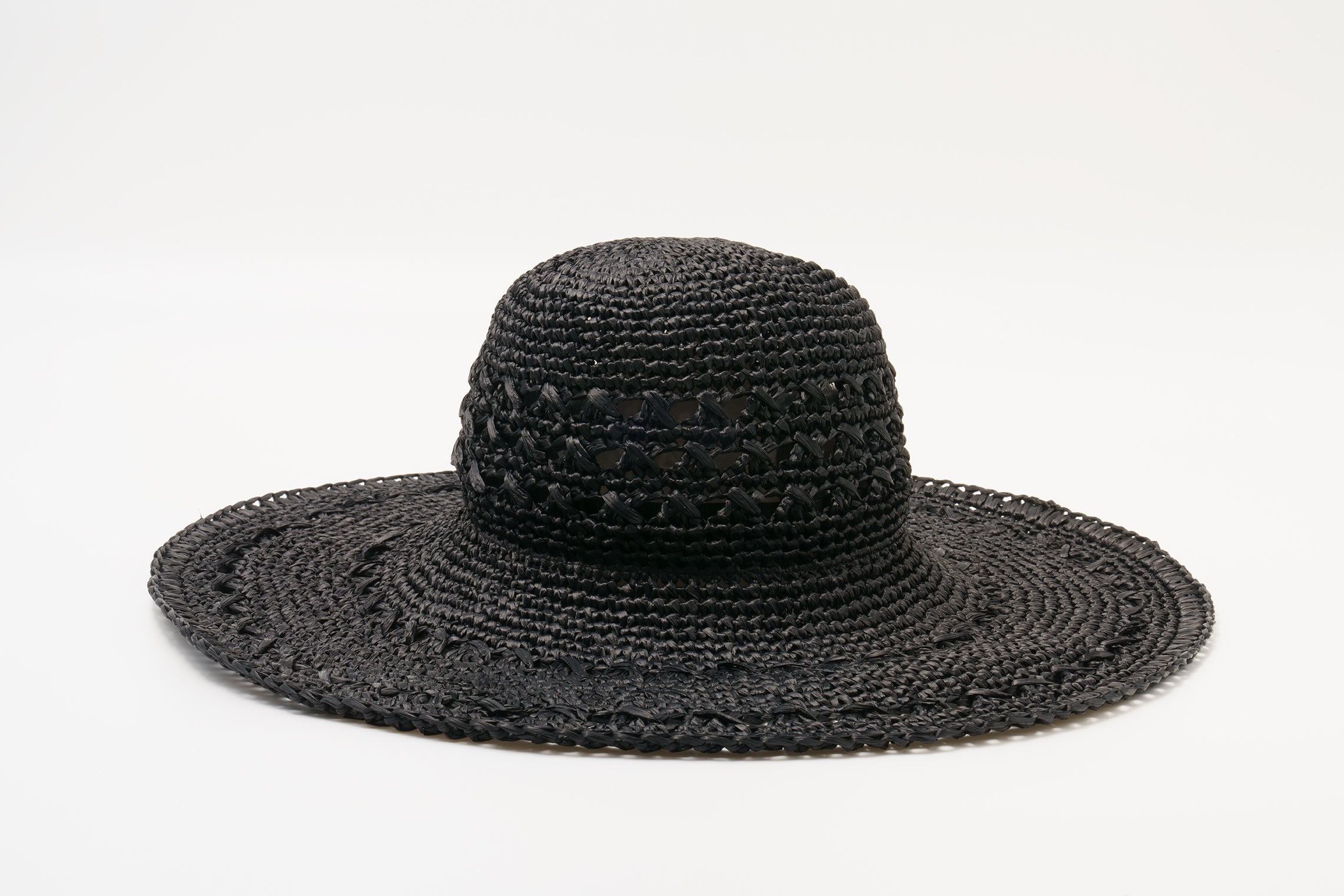 Catarzi Sestri Col. Pamela Unisex Black Hat - 1