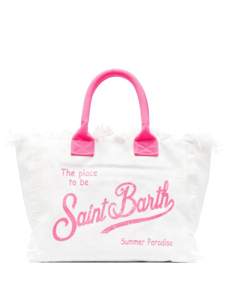 Mc2 Saint Barth Pink Vanity Canvas Shoulder Bag