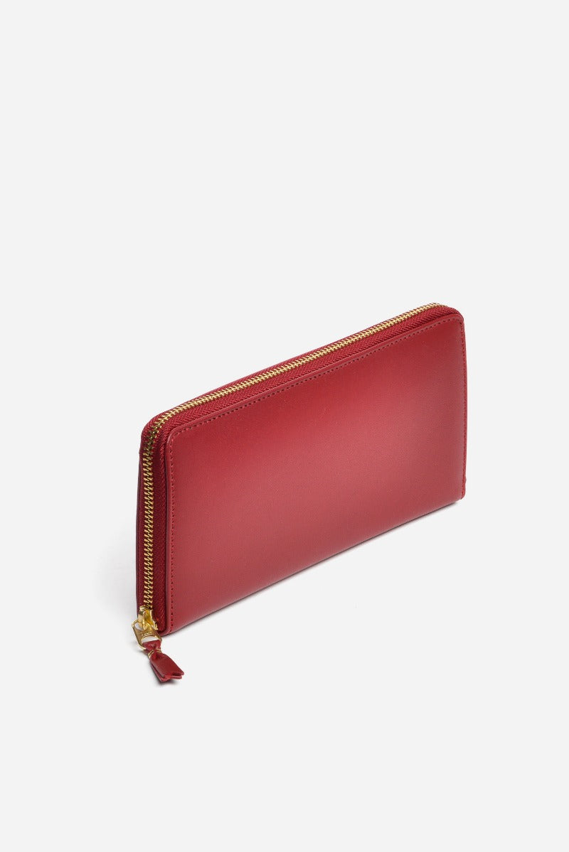 Comme Des Garcons Wallet Classic Leather Line Red Unisex - 3