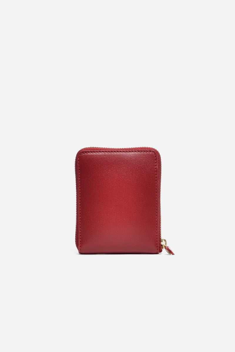 Comme Des Garcons Wallet Classic Leather Line Red Unisex