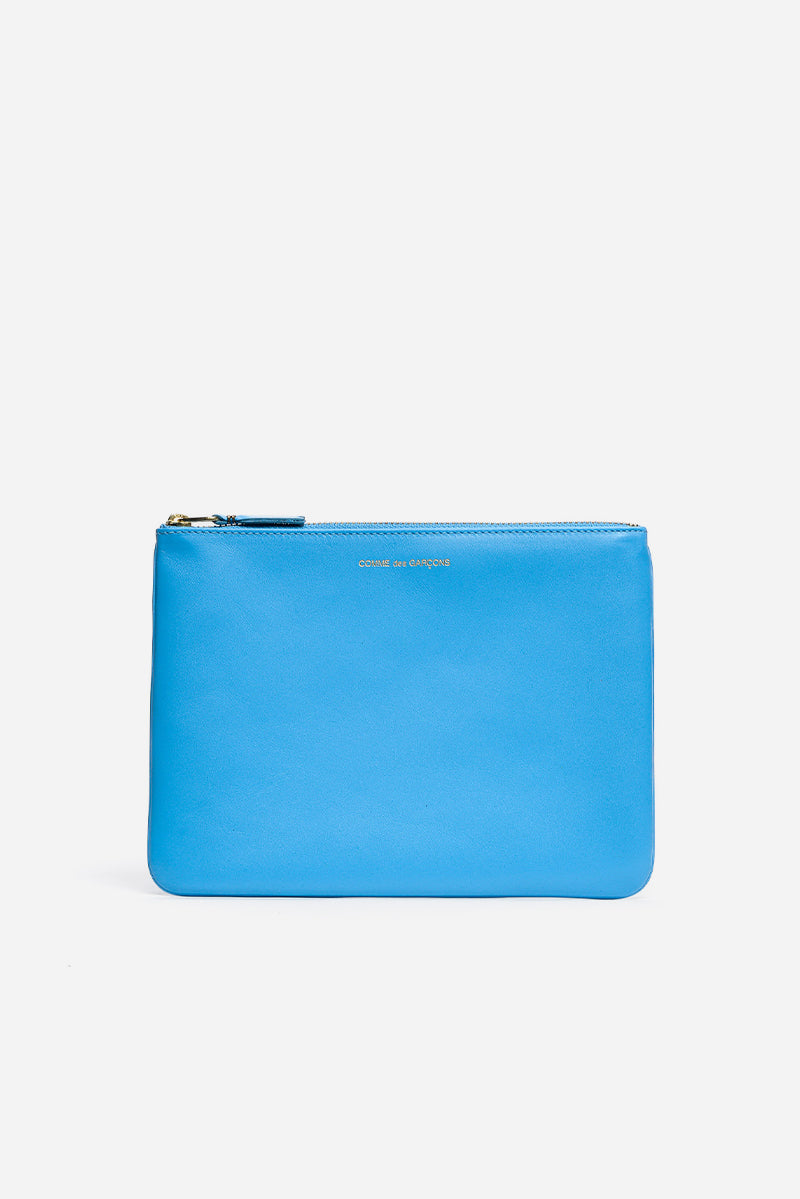 Comme Des Garcons Wallet Classic Leather Line Blue Unisex - 1