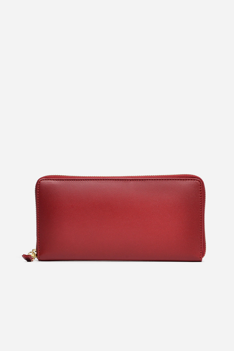 Comme Des Garcons Wallet Classic Leather Line Red Unisex - 1